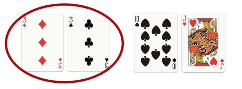 バカラで賭けられるペアの種類と配当